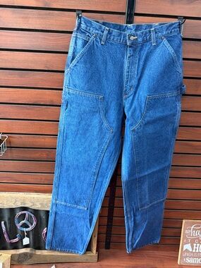 Carhartt Men's Blue Straight Carpenter Jeans